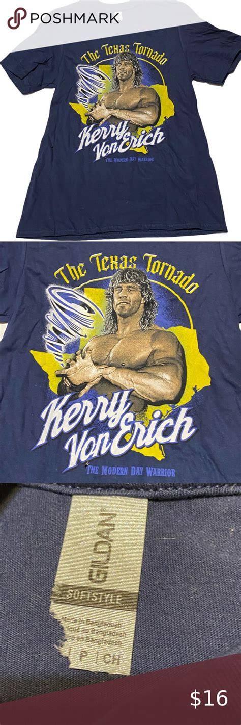 Pro Wrestling Crate Texas Tornado Kerry Von Erich Small Shirt Wwf Wccw