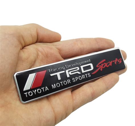 New Toyota TRD LOGO Aluminum Car Sticker Sports Badge C 18 Lazada PH