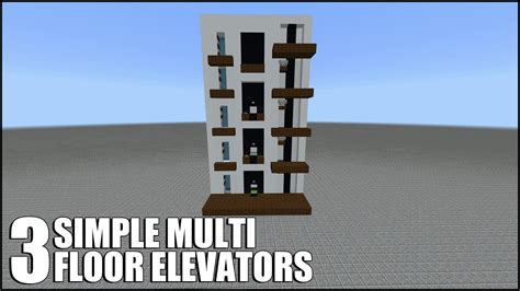 How To Build 3 Simple Multi Floor Elevators In Minecraft Bedrock YouTube