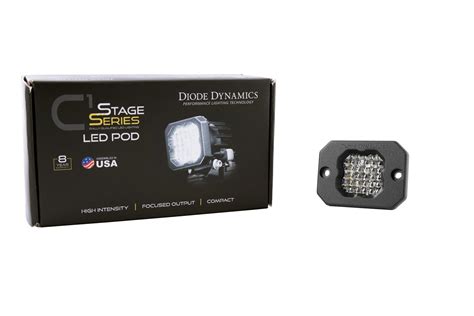 Diode Dynamics Stage Series C1 Led Pod Pro White Flood Flush Bbl Dd6477s