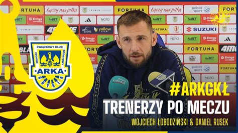 ARKA GDYNIA GÓRNIK ŁĘCZNA 0 0 TRENERZY PO MECZU YouTube