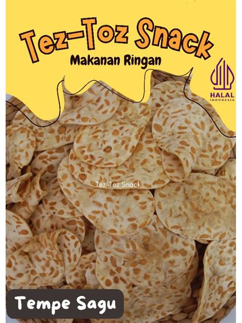 Jual Tez Toz Cemilan Enak Keripik Tempe Sagu Original Gurih