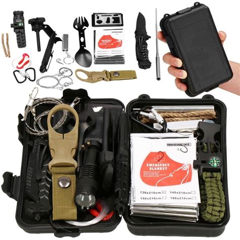 Kit Turistic Supravietuire Multifunctional Cu Trusa Set Piese