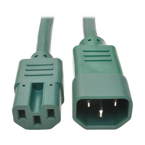 Compra Tripp Lite By Eaton Cable De Poder C14 Macho C15 60cm Verde