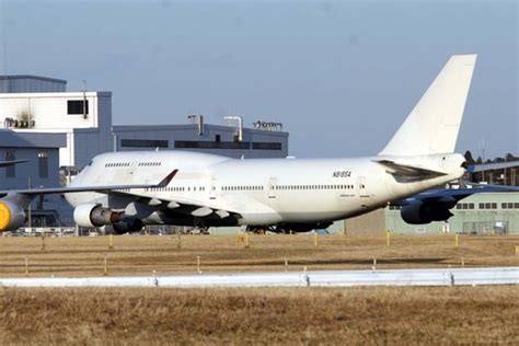 日本航空 白装束 B747 346 N818sa（旧ja813j） 成田空港 2010年1月16日