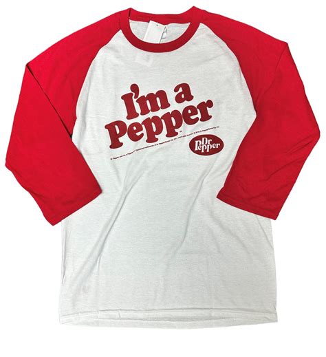 I'm a Pepper Logo Dr Pepper Baseball Shirt | Dr Pepper Museum Gift Shop