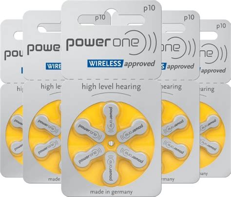 Power One Van Varta Gehoorapparaat Kwikvrij 60 Stuks P10 10