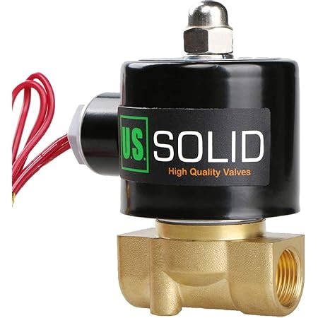 U S Solid 220V AC 3 8 G Válvula de solenoide eléctrica Latón