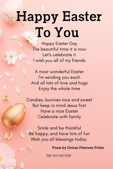 20 Beautiful Easter Poems The Xo Factor