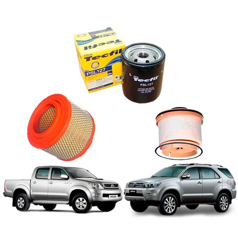 Kit De Filtros Toyota Hilux Sw4 3 0 2005 2011 Submarino