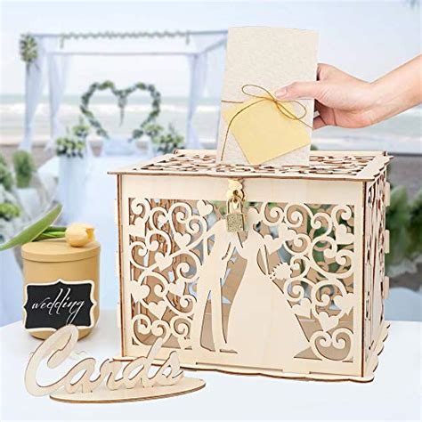 Bo Te Cartes De Mariage En Bois Avec Serrure Pour Toutes Les Occasions