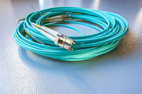 Fiber Optic Patch Cord Cable Stock Image Image Of Fibre Link 262342945