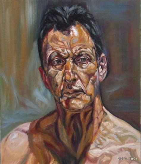 "self-portrait after Lucian freud " by Hidemi Tada | Redbubble