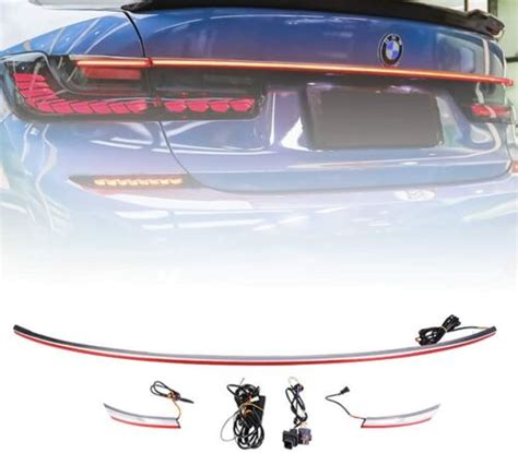 For 2019 2021 Bmw 3 Series G20 M3 Spoiler Lights Rear Door Trunk Led Tail Light Ebay