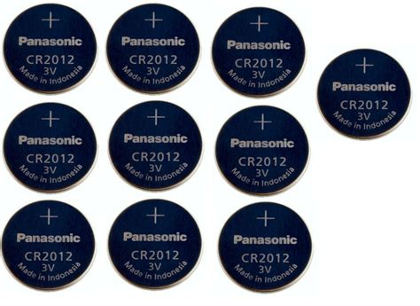 Panasonic Батарейка CR2012, Li (литиевый) тип, 3 В, 10 шт купить на ...