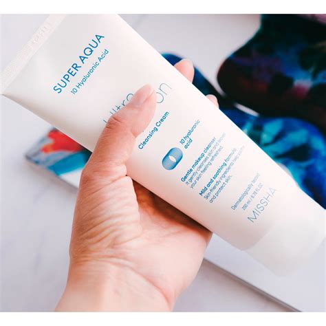 Крем для очищения кожи Missha Super Aqua Ultra Hyalon Cleansing Cream ...