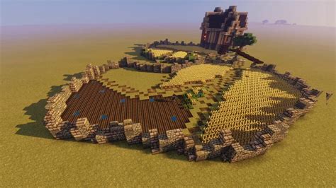 Medieval Farms and Village Planning Minecraft Timelpase - YouTube