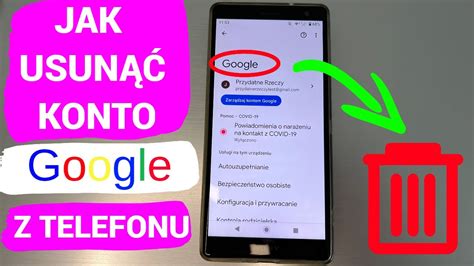 Jak usunąć konto Google z telefonu 2023 YouTube