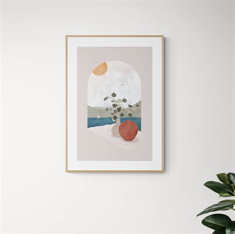 Sailor Mediterranean Abstract Art Mid Century Modern - Etsy