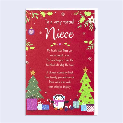 Christmas Card Special Niece Garlanna Greeting Cards