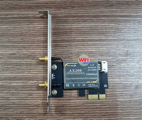 Card WiFi WTXUP AX200 WiFi 6 Chuẩn PCI E 2400Mbps