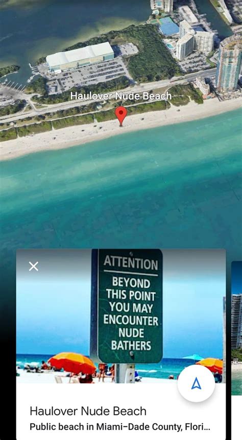 AS Haulover Nude Beach ATTENTION BEYOND I THIS POINT YOU MAY ENCOUNTER