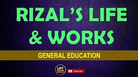 Rizal Let Reviewer Life And Works Of Rizal September Let