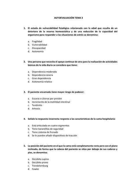 Autoevaluaci N Apuntes Cuidados Basicos Autoevaluaci N Tema