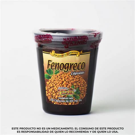 Fenogreco 150 Cápsulas de 400mg Natural Yazmin