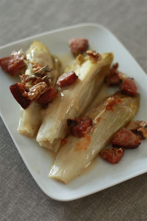 Gratin D Endives La Cancoillotte Et Saucisse De Morteau Si J Y