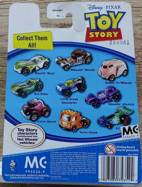Hotwheels Toy Story Toy Story Toy Story Characters Transformed Into Hot Wheels Vehicles