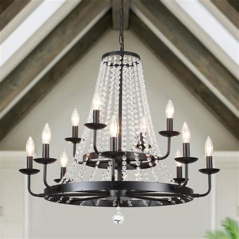 Lwytjo Immer Light Black Candle Style Classic Empire Wagon Wheel