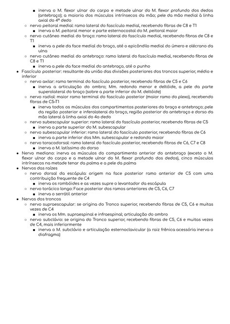 SOLUTION ANATOMIA Inervação e Vascularização do Membro Superior