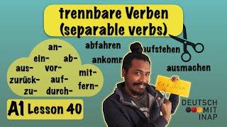 A1 German Lesson 40 Trennbare Verben Separable Ver Doovi