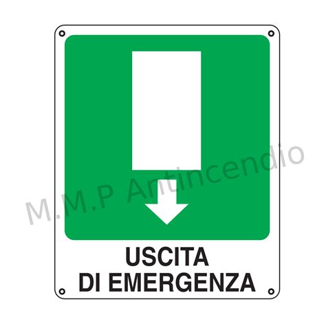 Cartello Uscita Di Emergenza Basso