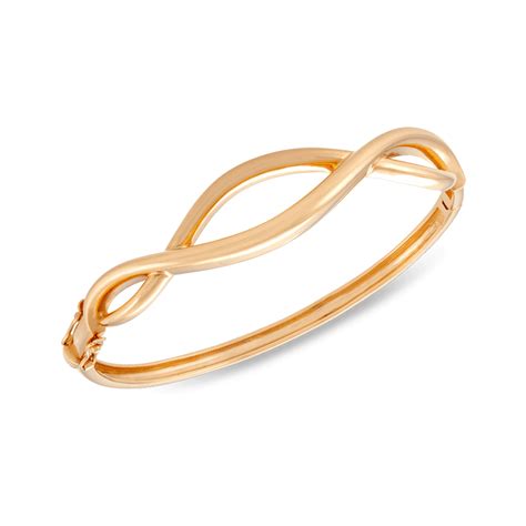 916 Gold Si Dian Jin Designer Series Stream Of Affection Bangle On