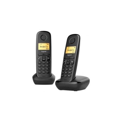 Téléphone fixe sans fil DECT GAP AL170A Noir GIGASET le téléphone