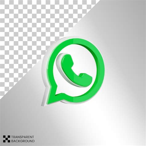 Renderiza O D Do Cone Brilhante Do Whatsapp Psd Premium