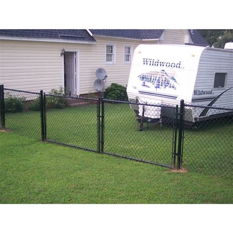 6 Ft H X 10 Ft W Vinyl Coated Steel Chain Link Fence Gate In The Chain