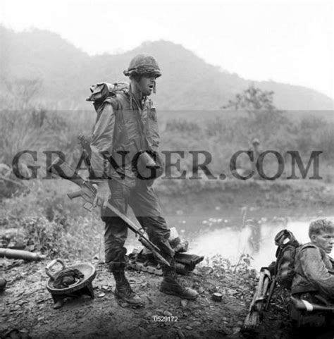 Image Of VIETNAM WAR 1967 American Marines Taking A Break During