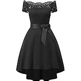 Laorchid Women S Lace Princess Dress Swing Cocktail Evening Knee Length