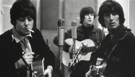 The Beatles recording “Michelle” during the Rubber Soul album sessions, circa November 3, 1965 ...