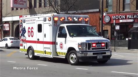 Chicago Fire Dept Ambulance 66 Responding Youtube