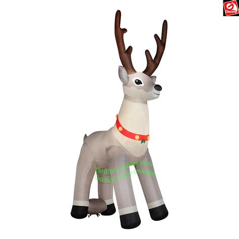 Gemmy Airblown Inflatable Christmas Colossal Reindeer Yard