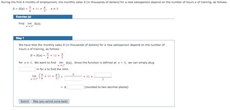 Solved During The First 4 Months Of Employment The Monthly