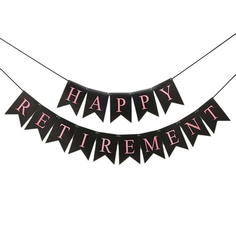 Paper Happy Retirement Banners Retirement Party Decoration Retire