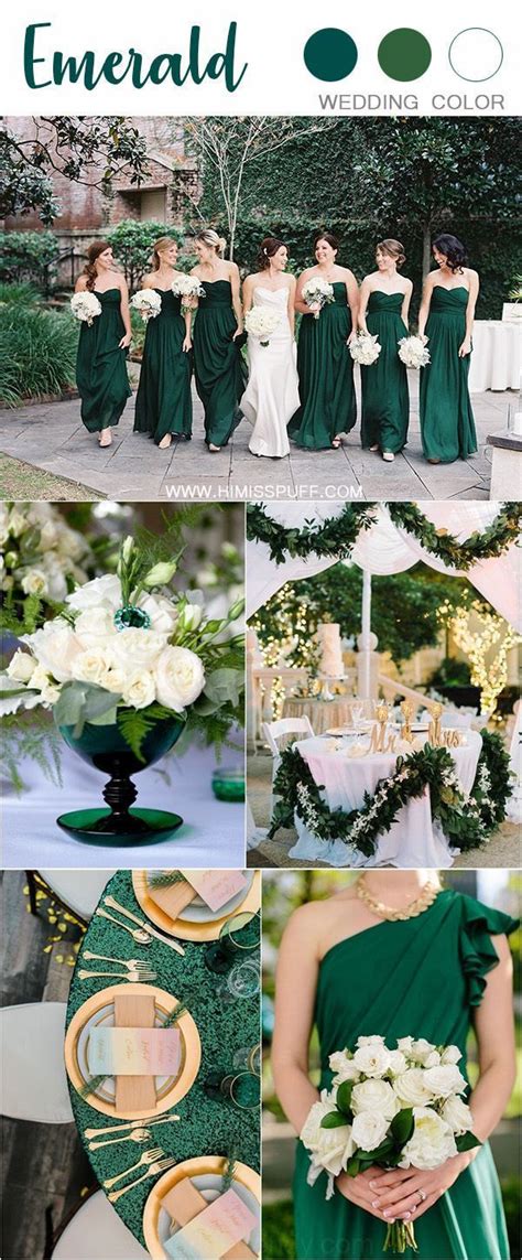 30 Sophistiqué Vert Émeraude Idées De Mariage Déco Mariage Vert