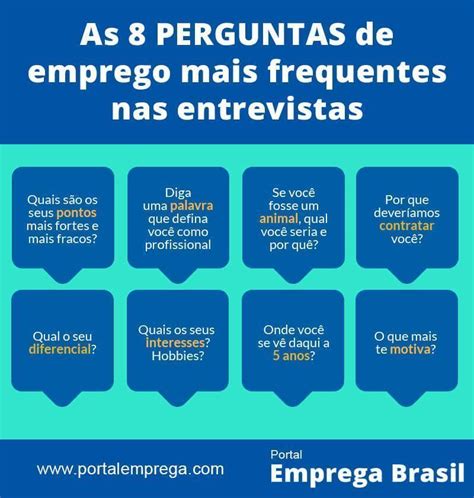 Entrevista De Emprego 8 Perguntas Mais Frequentes Entrevistas De