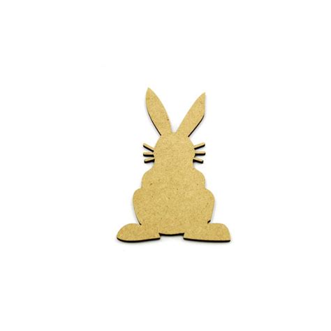 Rabbit Bunny Laser Cut Shape With Whiskers Lorna Jayne Craft Shapes