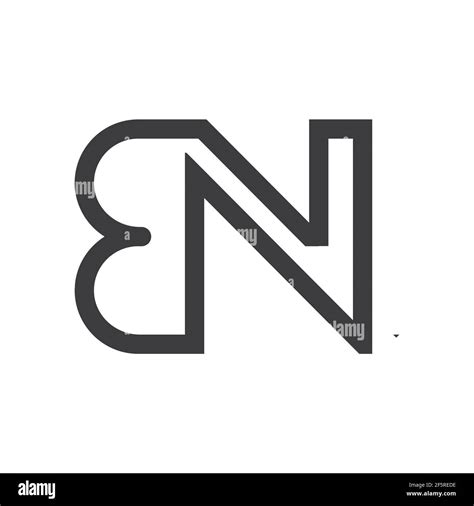 Initial Bn Letter Logo Vector Template Design Creative Abstract Letter